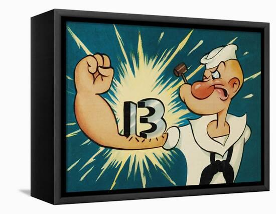 Popeye the Sailor, 1960-null-Framed Stretched Canvas