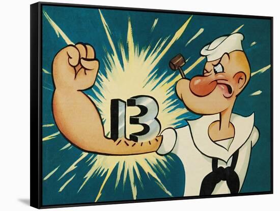 Popeye the Sailor, 1960-null-Framed Stretched Canvas