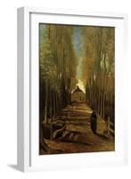 Poplar Avenue in Autumn, October 1884-Vincent van Gogh-Framed Premium Giclee Print