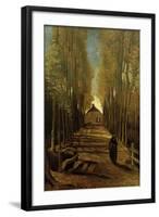 Poplar Avenue in Autumn, October 1884-Vincent van Gogh-Framed Giclee Print