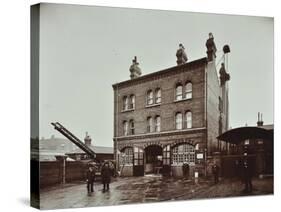 Poplar Fire Station, No 75 West India Dock Road, Poplar, London, 1905-null-Stretched Canvas