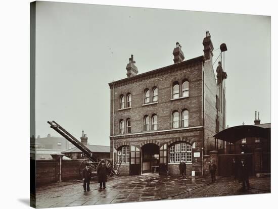 Poplar Fire Station, No 75 West India Dock Road, Poplar, London, 1905-null-Stretched Canvas