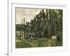 Poplars, 1879-1880-Paul Cézanne-Framed Giclee Print