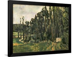 Poplars, 1879-1880-Paul Cézanne-Framed Giclee Print