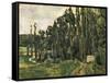 Poplars, 1879-1880-Paul Cézanne-Framed Stretched Canvas