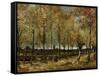 Poplars, 1885-Vincent van Gogh-Framed Stretched Canvas