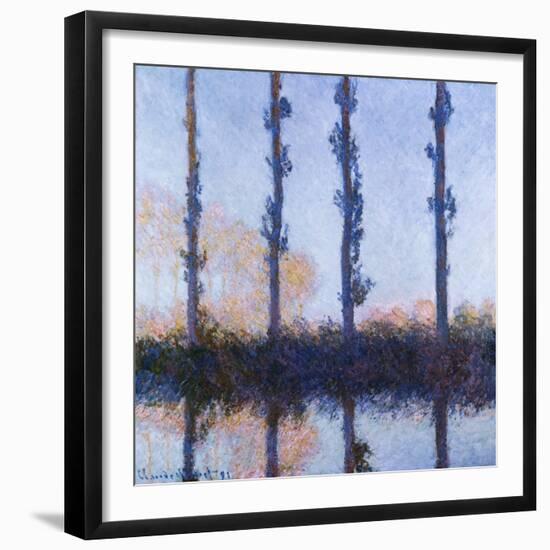 Poplars (1891)-Claude Monet-Framed Giclee Print