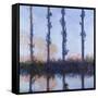 Poplars (1891)-Claude Monet-Framed Stretched Canvas