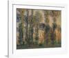 Poplars at Giverny, Sunrise, 1888-Claude Monet-Framed Art Print