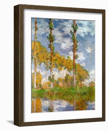 Poplars at Giverny-Claude Monet-Framed Art Print