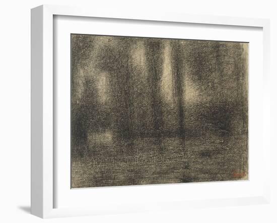 Poplars, c.1883-4-Georges Pierre Seurat-Framed Giclee Print