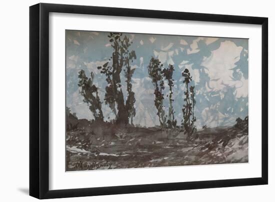 Poplars, c1839-1916, (1924)-Henri-Joseph Harpignies-Framed Giclee Print