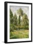 Poplars, Éragny, 1895-Camille Pissarro-Framed Giclee Print