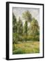 Poplars, Eragny-Camille Pissarro-Framed Art Print