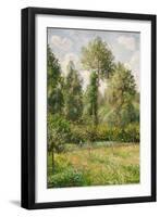 Poplars, Eragny-Camille Pissarro-Framed Art Print