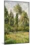 Poplars, Eragny-Camille Pissarro-Mounted Art Print