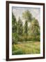 Poplars, Eragny-Camille Pissarro-Framed Art Print