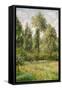 Poplars, Eragny-Camille Pissarro-Framed Stretched Canvas