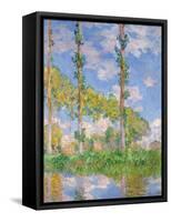 Poplars in the Sun, 1891-Claude Monet-Framed Stretched Canvas