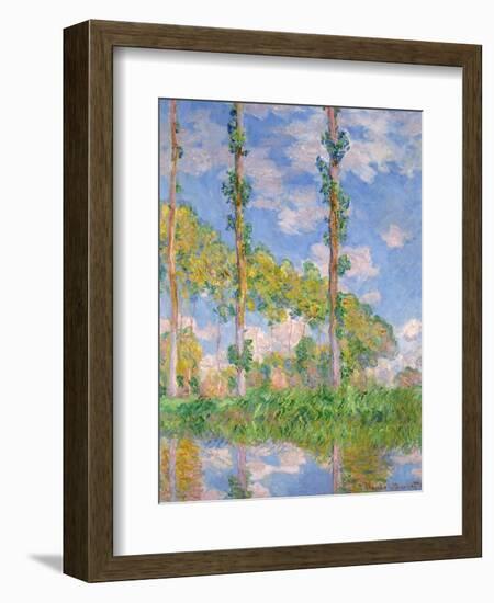 Poplars in the Sun, 1891-Claude Monet-Framed Giclee Print