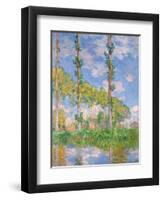 Poplars in the Sun, 1891-Claude Monet-Framed Giclee Print