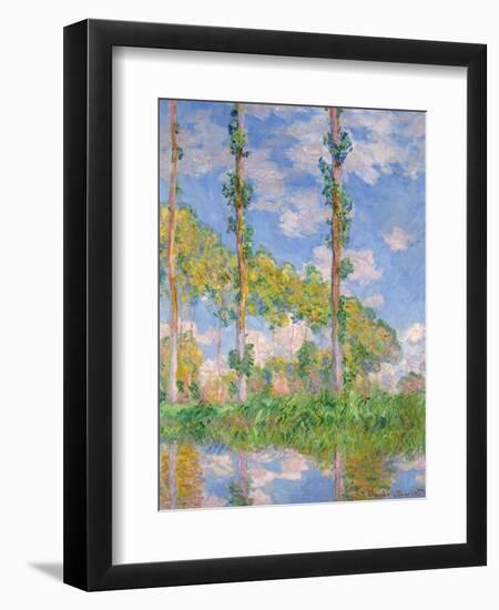 Poplars in the Sun, 1891-Claude Monet-Framed Giclee Print