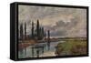 Poplars in the Thames Valley, c19th century, (1938)-Alfred William Parsons-Framed Stretched Canvas
