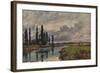 Poplars in the Thames Valley, c19th century, (1938)-Alfred William Parsons-Framed Giclee Print