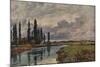 Poplars in the Thames Valley, c19th century, (1938)-Alfred William Parsons-Mounted Giclee Print