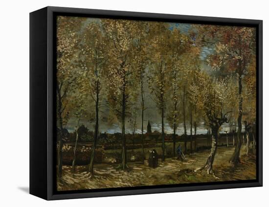 Poplars Near Nuenen, 1885-Vincent van Gogh-Framed Stretched Canvas