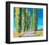 Poplars Normandy II-null-Framed Art Print