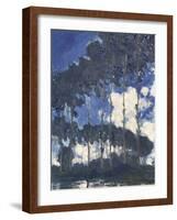 Poplars on the Epte, 1891-Claude Monet-Framed Premium Giclee Print