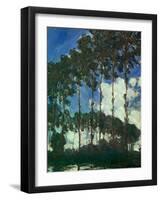 Poplars on the Epte, 1891-Claude Monet-Framed Giclee Print