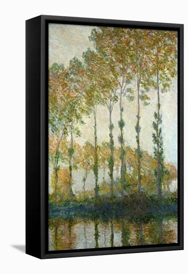 Poplars on the Epte-Claude Monet-Framed Stretched Canvas