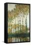 Poplars on the Epte-Claude Monet-Framed Stretched Canvas