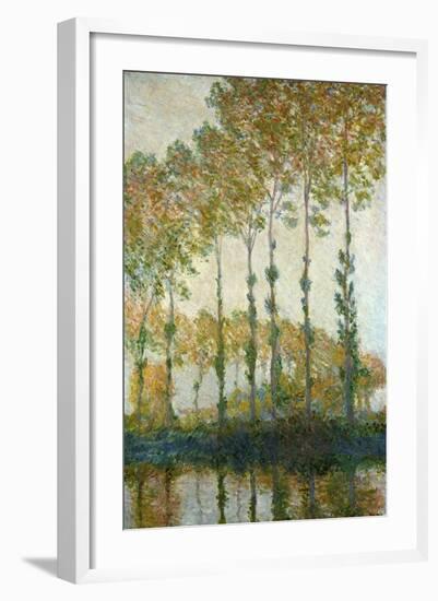 Poplars on the Epte-Claude Monet-Framed Giclee Print