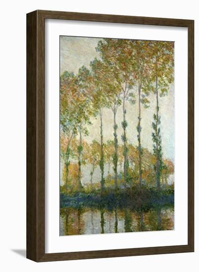 Poplars on the Epte-Claude Monet-Framed Giclee Print