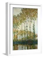 Poplars on the Epte-Claude Monet-Framed Giclee Print