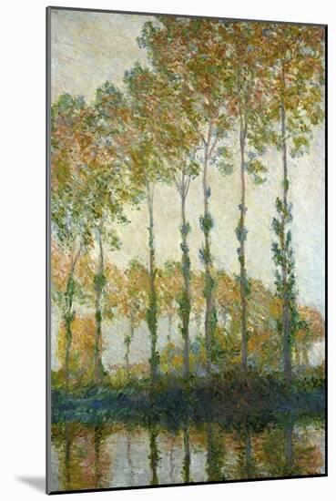 Poplars on the Epte-Claude Monet-Mounted Giclee Print
