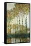 Poplars on the Epte-Claude Monet-Framed Stretched Canvas