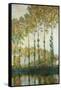 Poplars on the Epte-Claude Monet-Framed Stretched Canvas