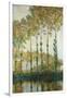 Poplars on the Epte-Claude Monet-Framed Giclee Print