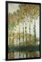 Poplars on the Epte-Claude Monet-Framed Giclee Print