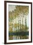 Poplars on the Epte-Claude Monet-Framed Premium Giclee Print