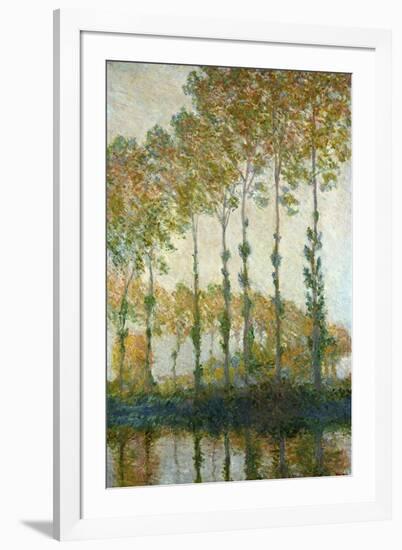 Poplars on the Epte-Claude Monet-Framed Giclee Print