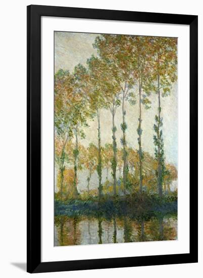 Poplars on the Epte-Claude Monet-Framed Giclee Print