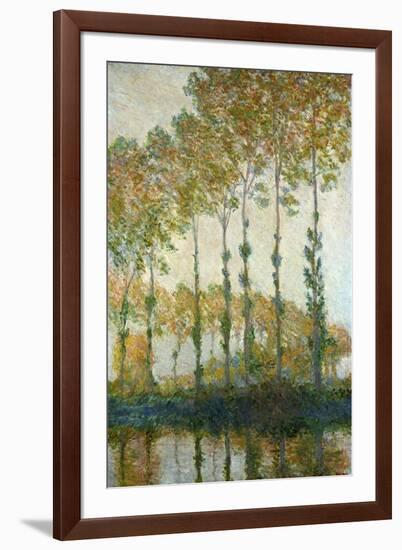 Poplars on the Epte-Claude Monet-Framed Giclee Print