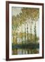 Poplars on the Epte-Claude Monet-Framed Giclee Print