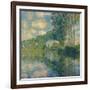 Poplars on the Epte-Claude Monet-Framed Giclee Print