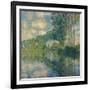 Poplars on the Epte-Claude Monet-Framed Giclee Print